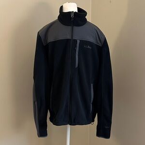 L.L. Bean Black and Gray Performance Fleece Jacket